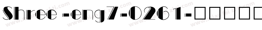 Shree -eng7-0261字体转换